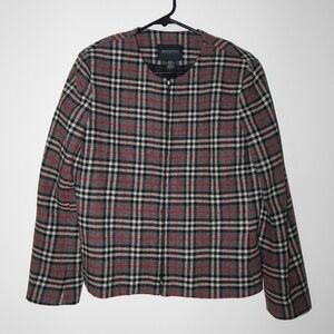 Vintage plaid wool jacket